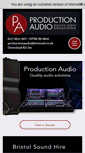 Mobile Screenshot of production-audio.co.uk